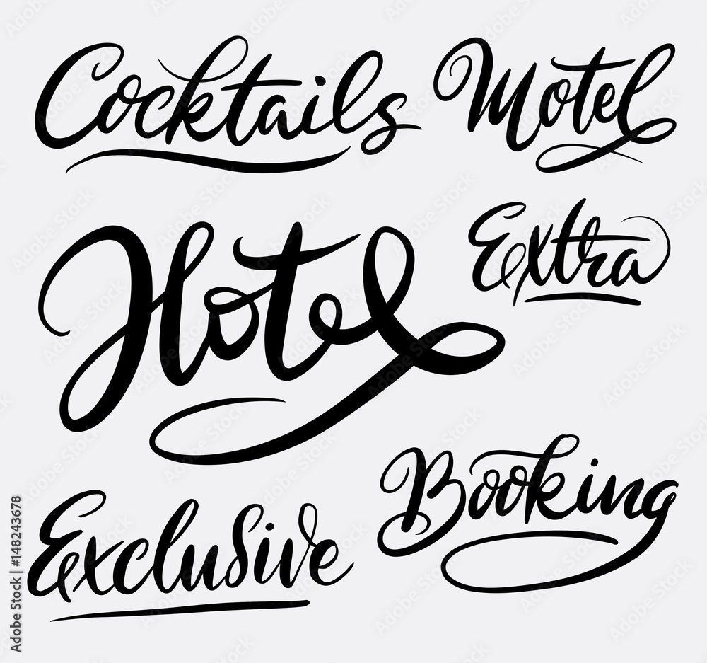 Hotel exclusive hand written typography. Good use for logotype, symbol, cover label, product, brand, poster title or any graphic design you want. Easy to use or change color
Hotel exclusive hand written typography. Good use for logotype, symbol, cover label, product, brand, poster title or any graphic design you want. Easy to use or change color