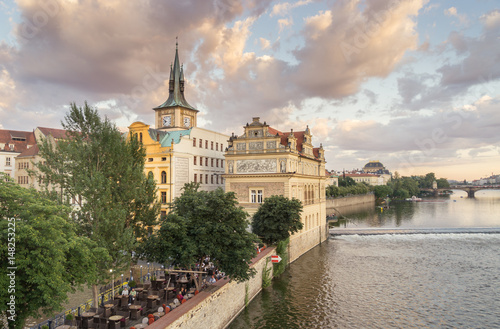 View of Historic Prague from Charles Bridge