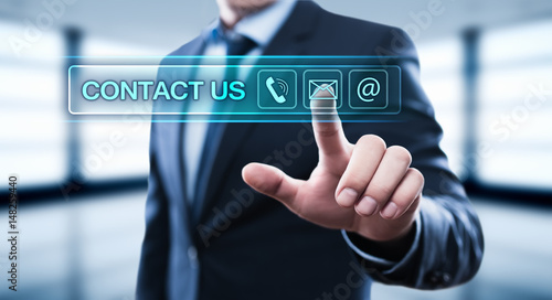 Contact Us Support Service Business Internet Technology Concept