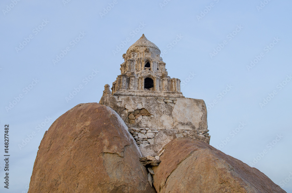 The ancient city of Hampi in India the Temple on stones
