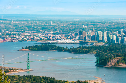 Lions Gate bridge in Vancouver BC photo