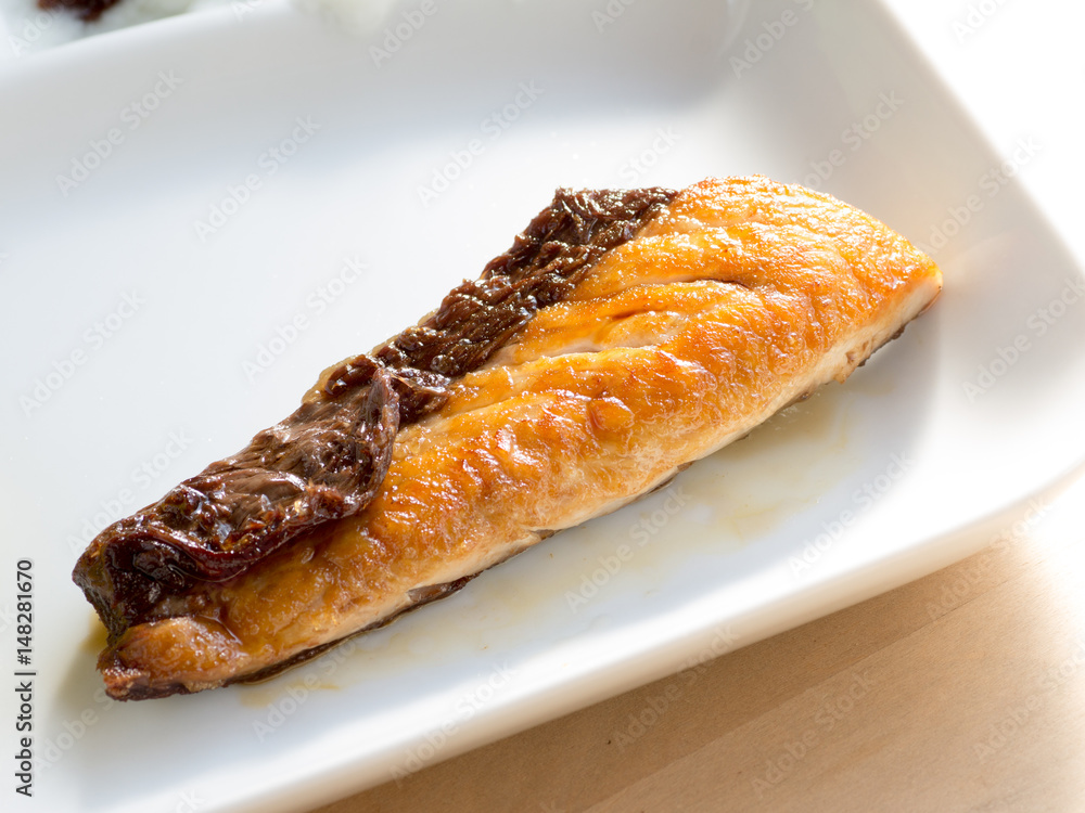Japanese cuisine, homemade teriyaki fish Japanese cuisine, homemade teriyaki fish