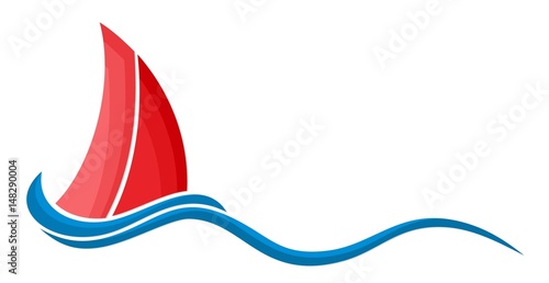 Sailing vessel Logo. 