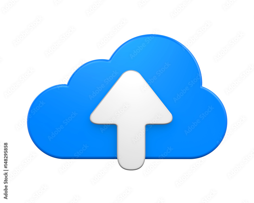 Cloud Computing Symbol Isolated
