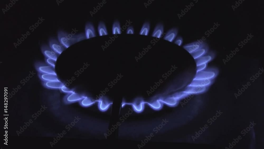 burning on a gas stove in the kitchen
burning on a gas stove in the kitchen