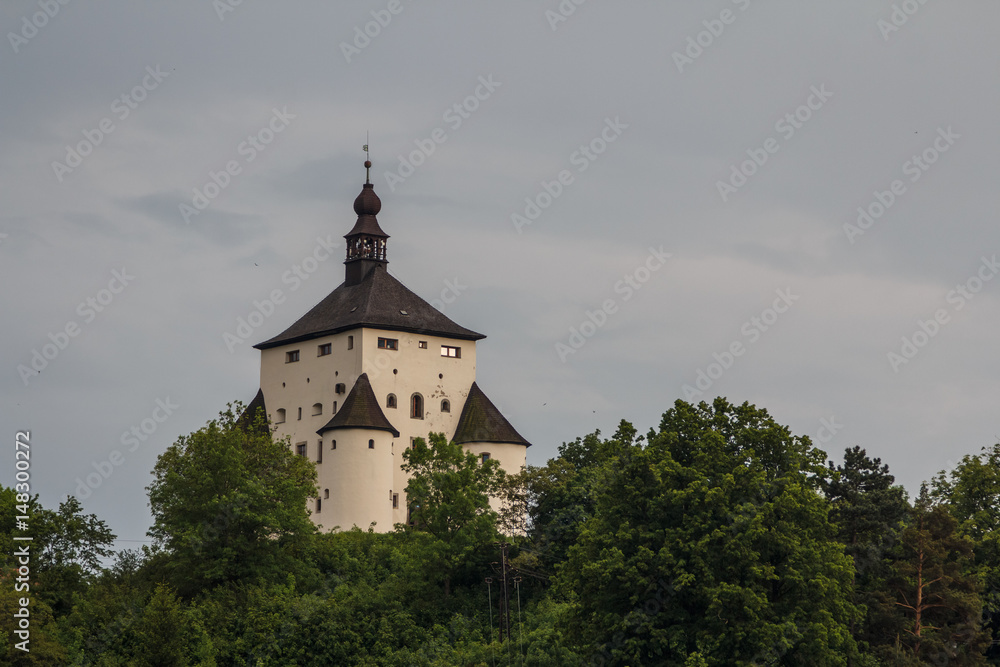 Old tower in the historic centre of Banska Stiavnica, Slovakia Old tower in the historic centre of Banska Stiavnica, Slovakia
