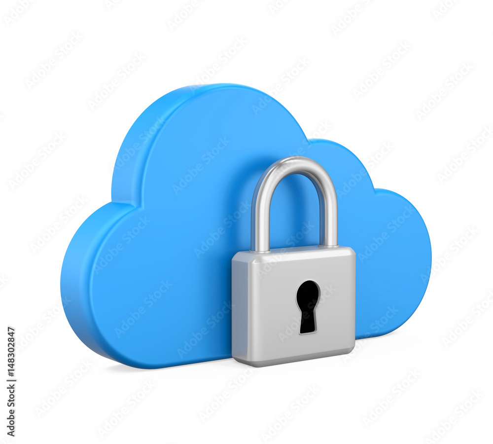 Cloud Computing Padlock Security Cloud Computing Padlock Security