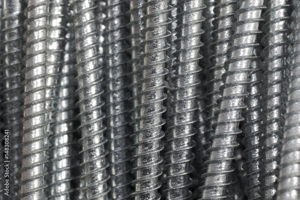 Closeup of shiny screws Closeup of shiny screws