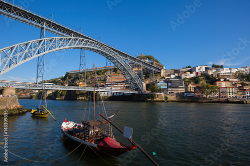 Dom Luis I bridge in Porto, Portugal.