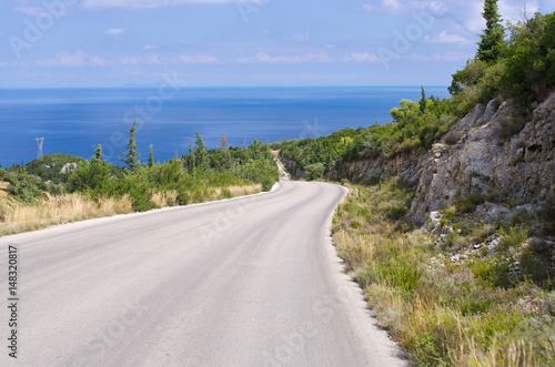 Road on the Zakynthos island, Greece