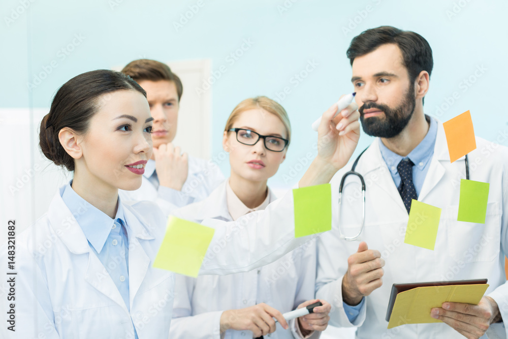 doctors having work meeting doctors having work meeting