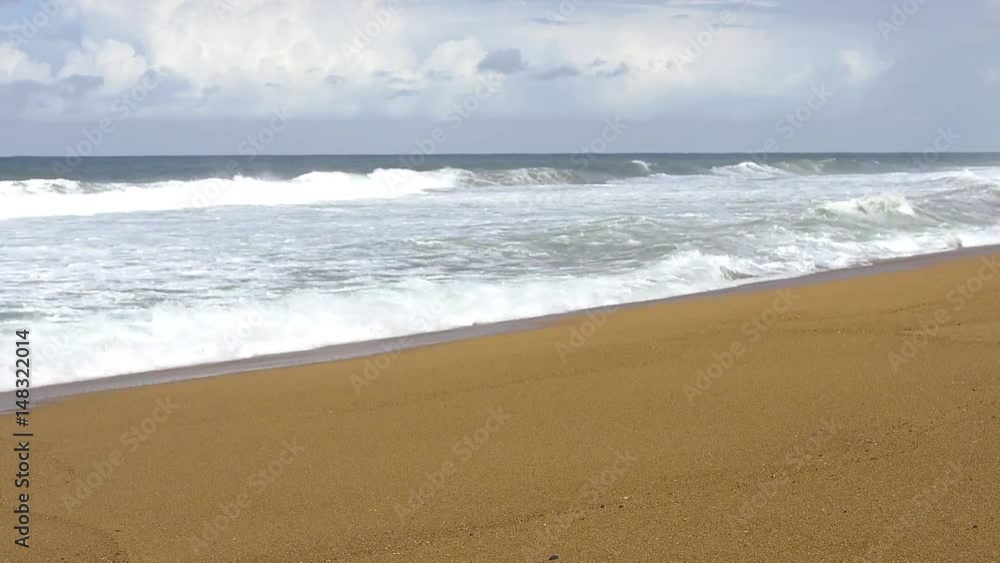 Video of Sand Atlantic Beach with ocean surf Video of Sand Atlantic Beach with ocean surf