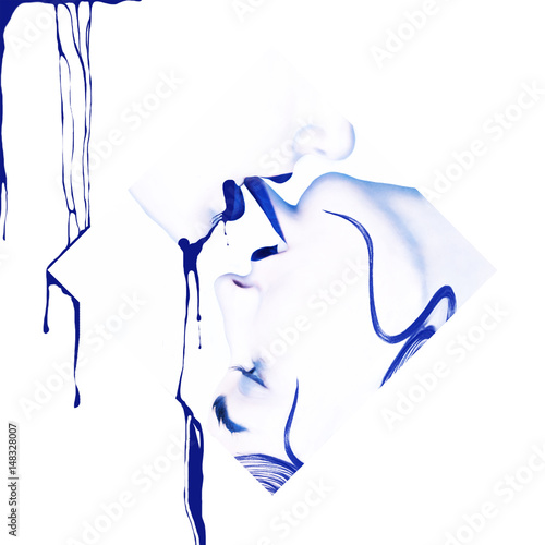 Blue faces