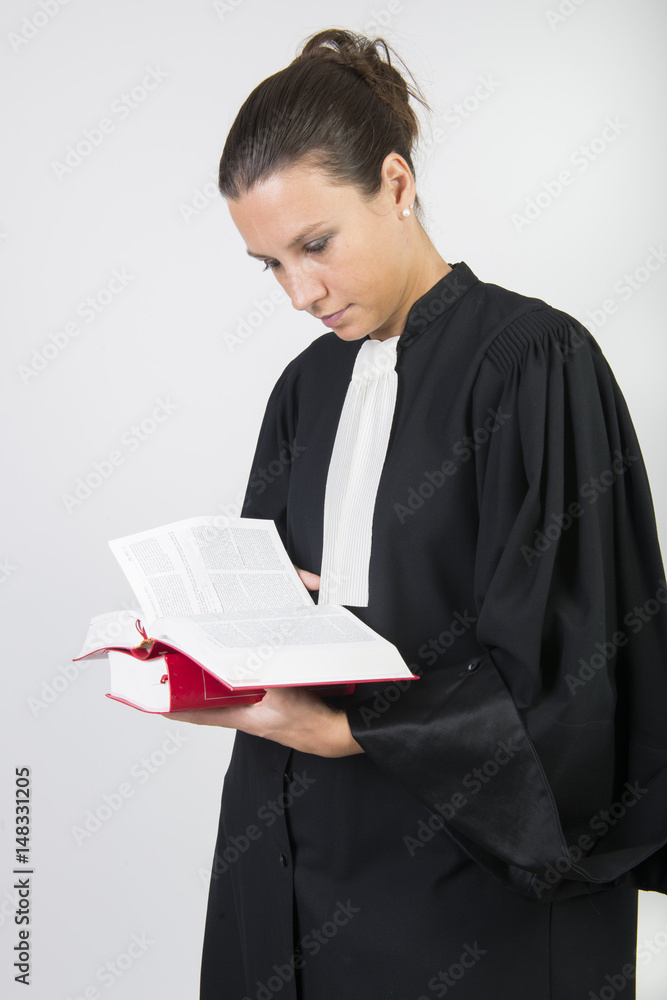 portrait d'avocat en robe Stock Photo | Adobe Stock