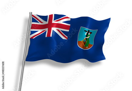 Drapeau de Montserrat en qualité vectorielle
