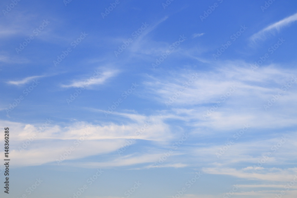 blue sky vivid with the fluffy cloud art of nature beautiful and copy space for add text