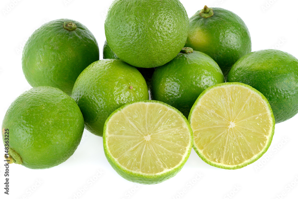 lime isolated on white background lime isolated on white background