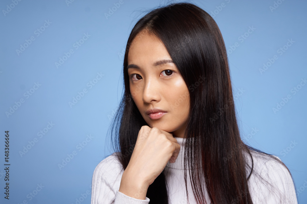 beautiful woman with Asian appearance beautiful woman with Asian appearance