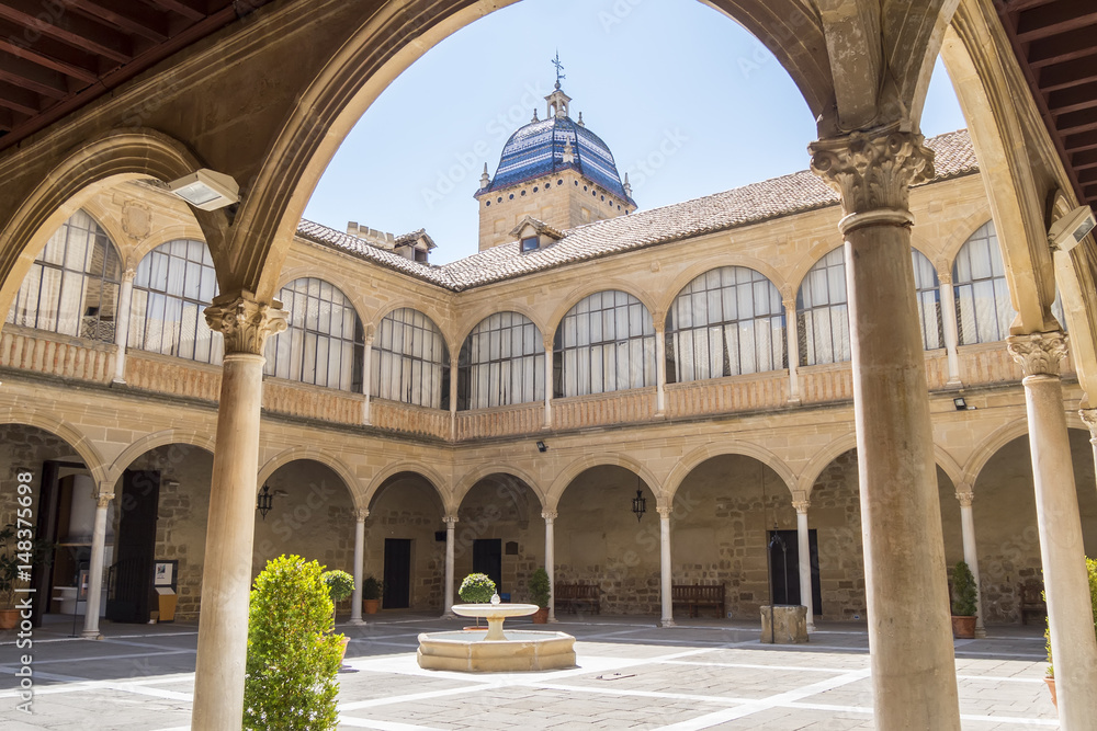 Cloister of the Hospital de Santiago, Ubeda, Jaen, Spain