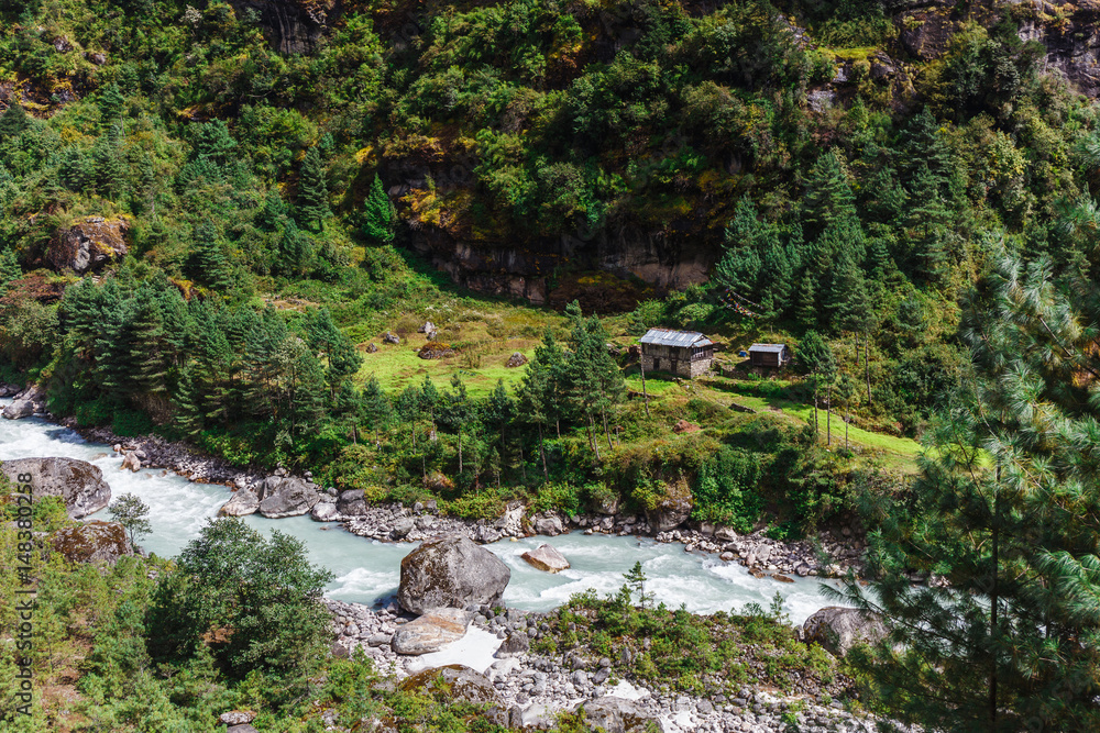 Pure mountain river