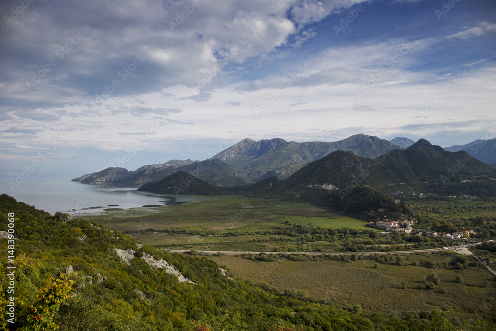 Beautiful landscape,Skadar lake national park in Montenegro