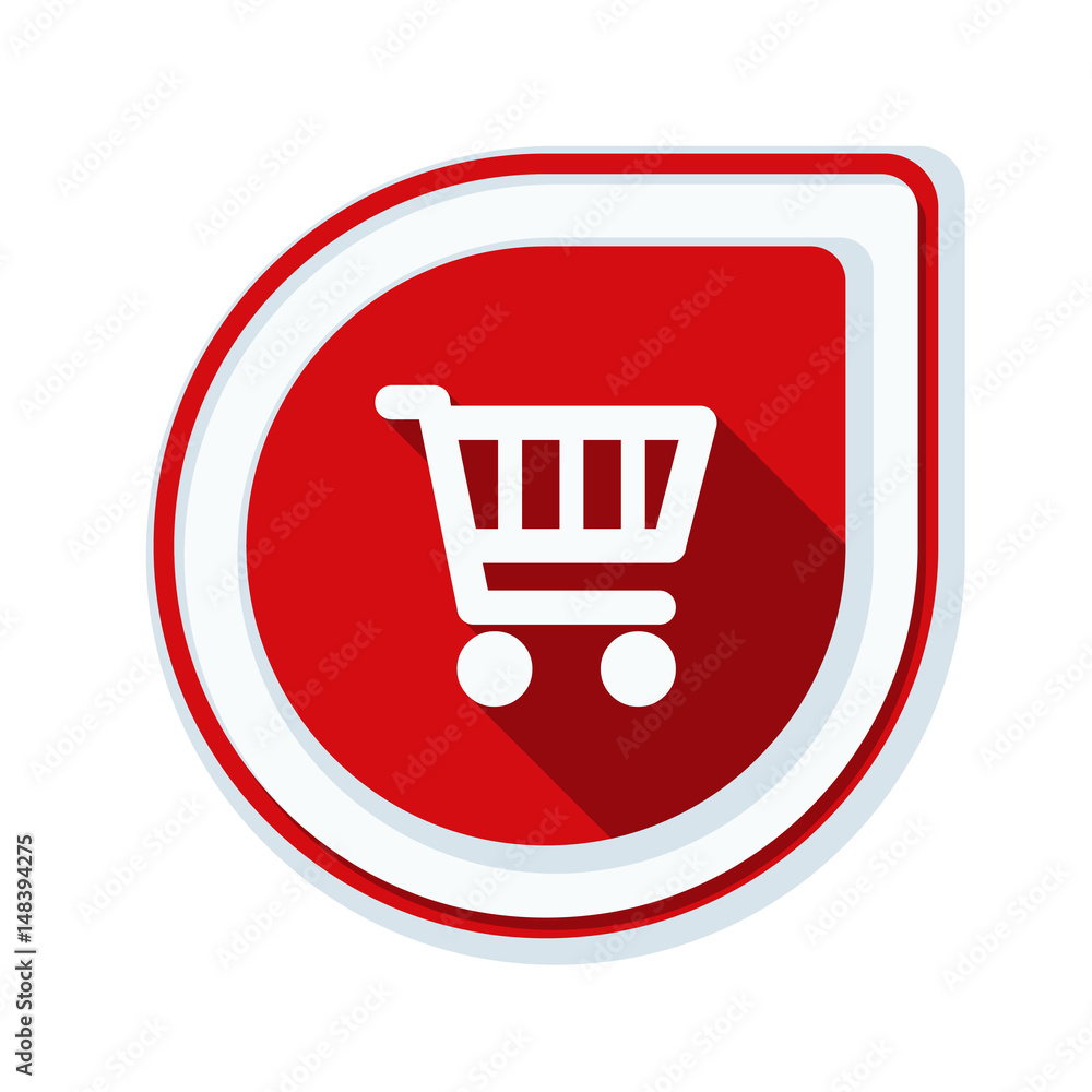 Shopping cart button illustration Shopping cart button illustration