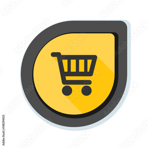 Shopping cart button illustration