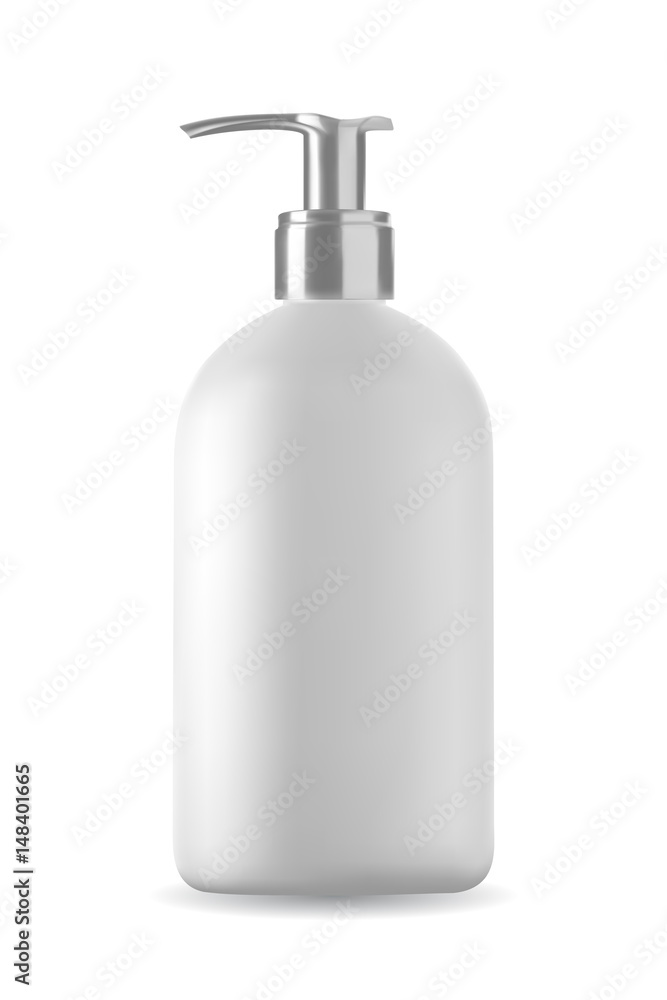 Isolated soap bottle on white background. 3D illustration. Isolated soap bottle on white background. 3D illustration.