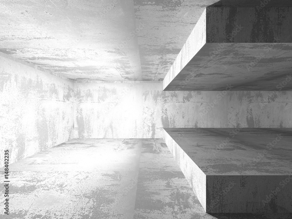 Concrete architecture background. Abstract empty dark room Concrete architecture background. Abstract empty dark room
