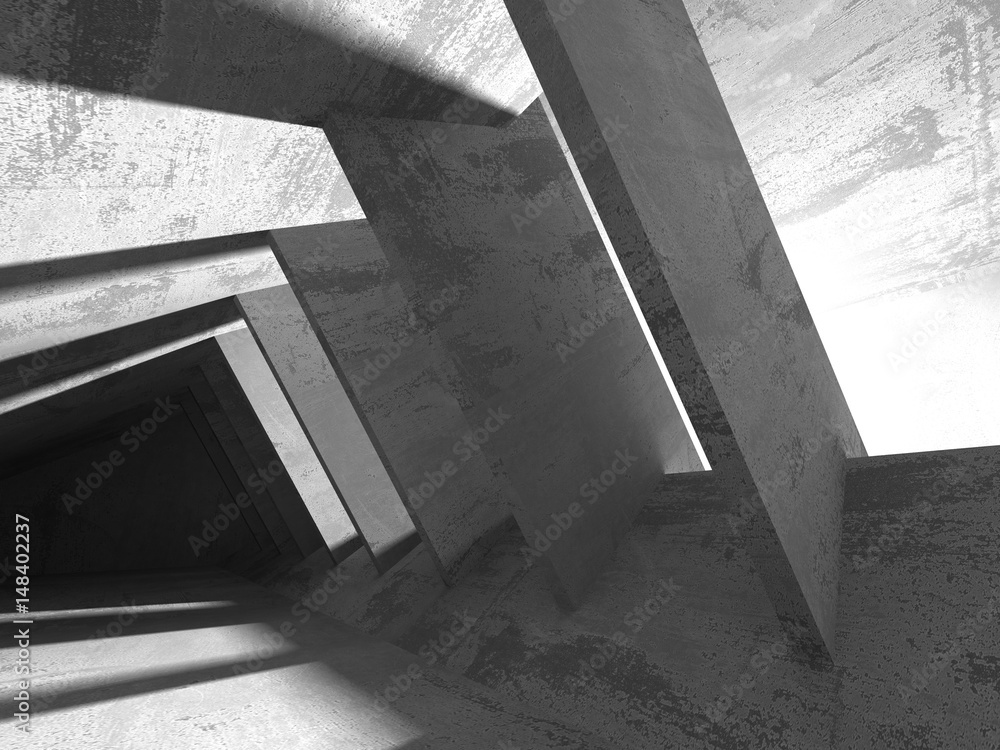 Dark empty room. Concrete rusty walls. Architecture background Dark empty room. Concrete rusty walls. Architecture background