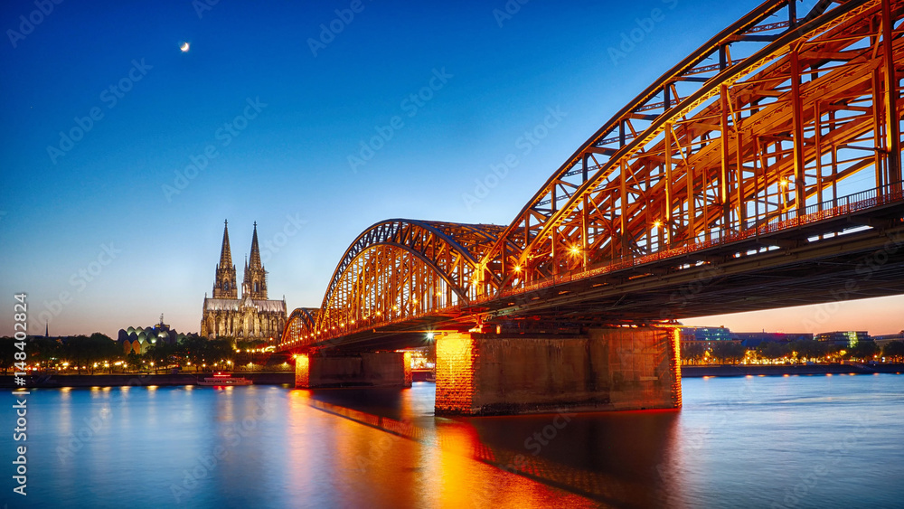 Obraz premium Köln am Rhein