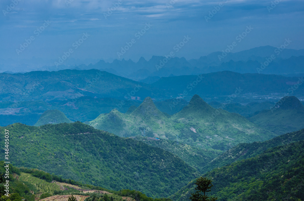 Fototapeta premium Beautiful mountains scenery in summer 