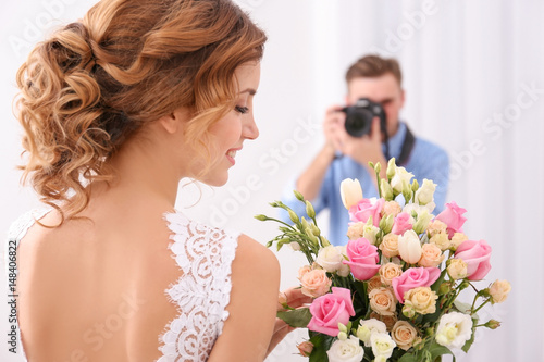 Wedding photographer taking...