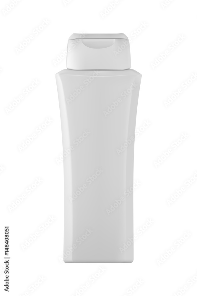 Isolated shampoo bottle on white background. 3D illustartion. Isolated shampoo bottle on white background. 3D illustartion.