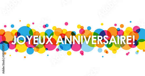 Bannière JOYEUX ANNIVERSAIRE 