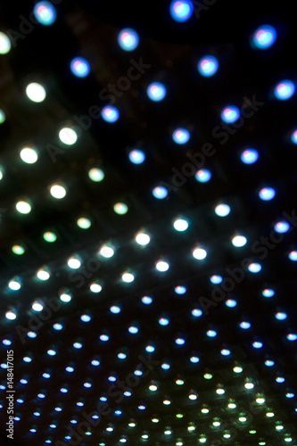 Multiple colourful LED lights