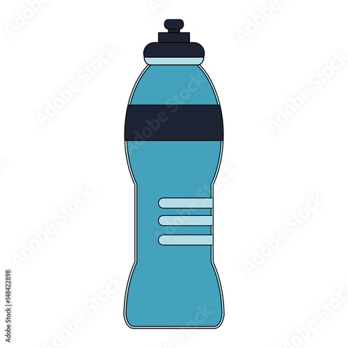 color image cartoon sports bottle for liquids vector illustration