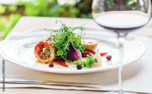 Quadro em tela gourmet food