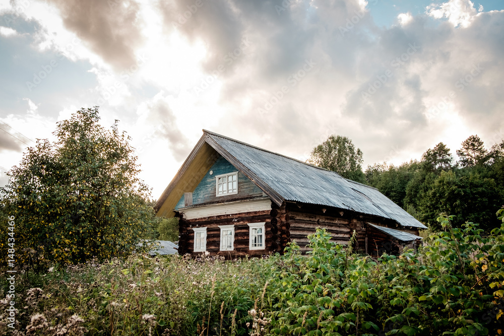 Abandoned old house in village