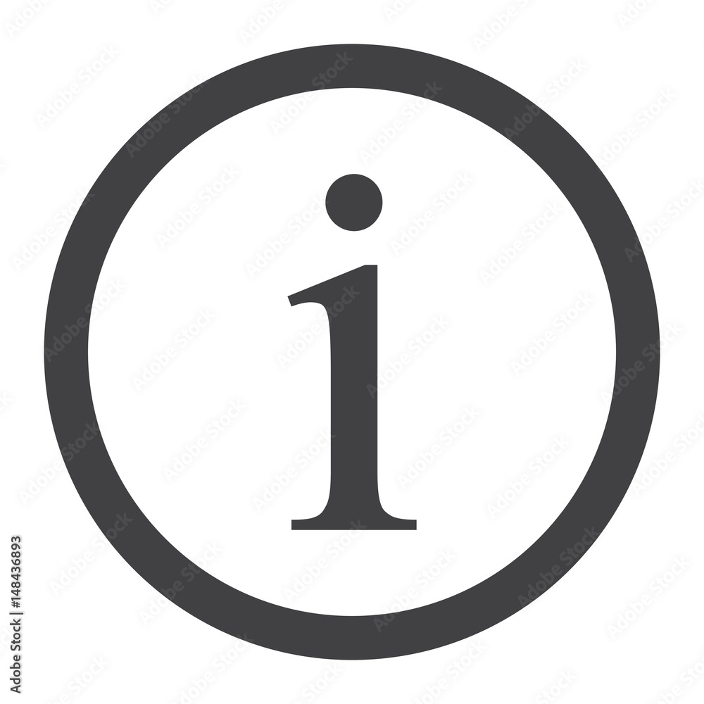 Information sign line icon, info and website Information sign line icon, info and website