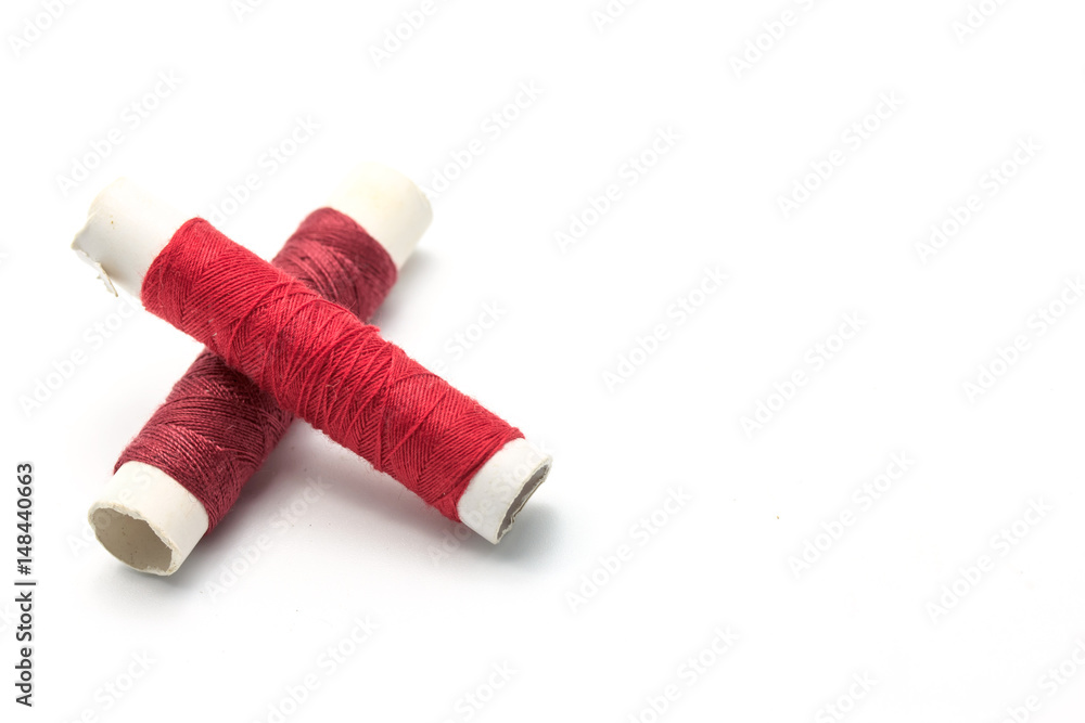 colours threads on white background colours threads on white background