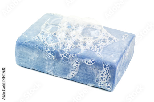blue natural soap