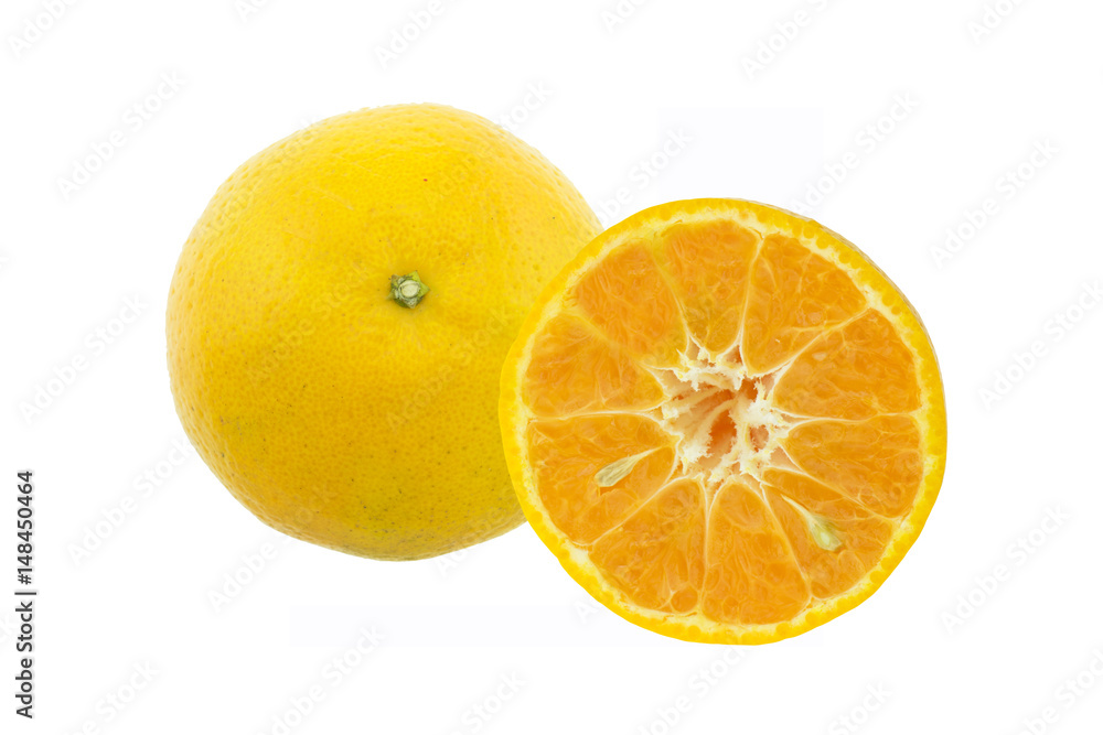 Orange fruit isolated on white background Orange fruit isolated on white background