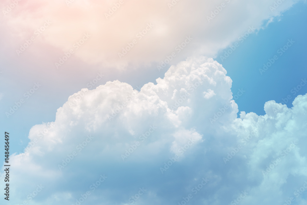 Fototapeta abstract cloud pastel background