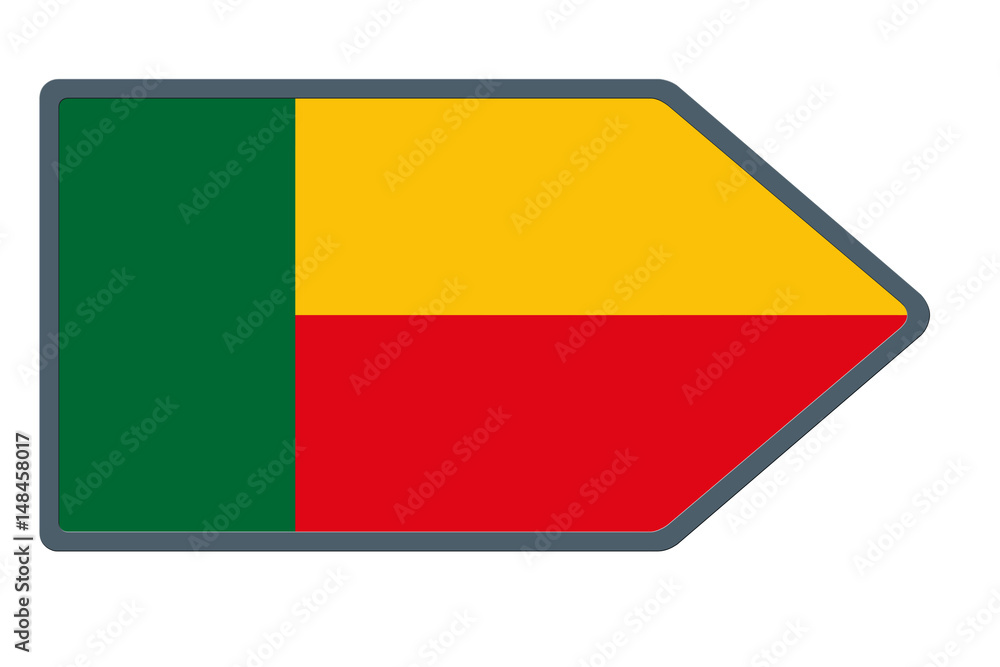 Fototapeta premium Drapeau du Bénin