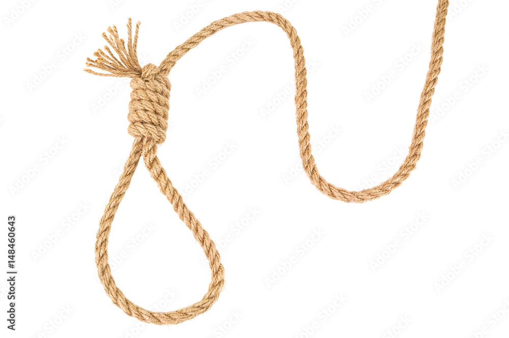 rope knotted on noose