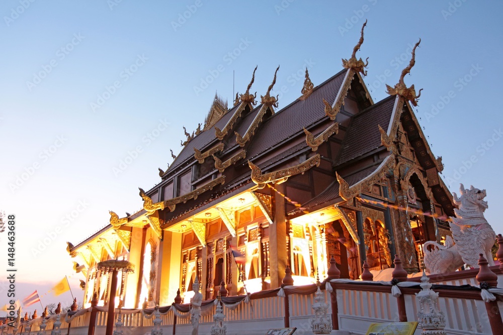 Obraz premium Wat Tha Mai temple.Samut Sakhon in Thailand.