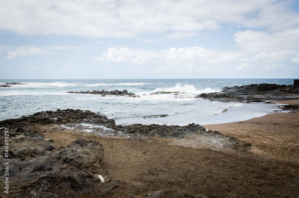 Cliffs of Las Palmas de Gran Canaria, Canary Islands, Spain, Atlantic Ocean - Stock Photo Cliffs of Las Palmas de Gran Canaria, Canary Islands, Spain, Atlantic Ocean - Stock Photo