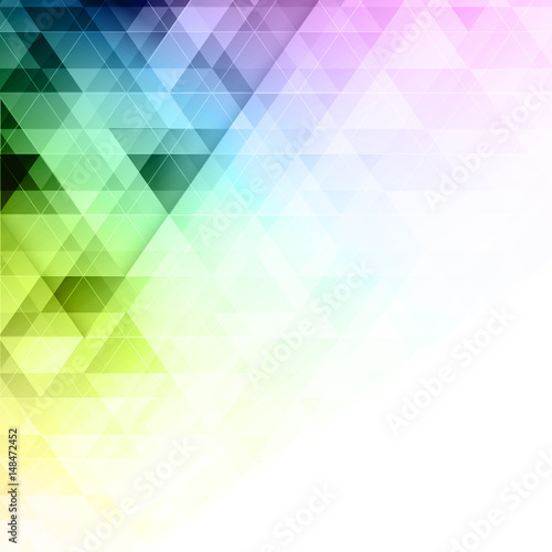 Abstract colorful vector triangles geometric background.