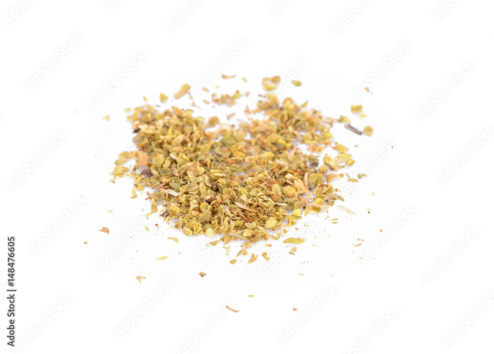oregano isolated on white background,closeup oregano isolated on white background,closeup